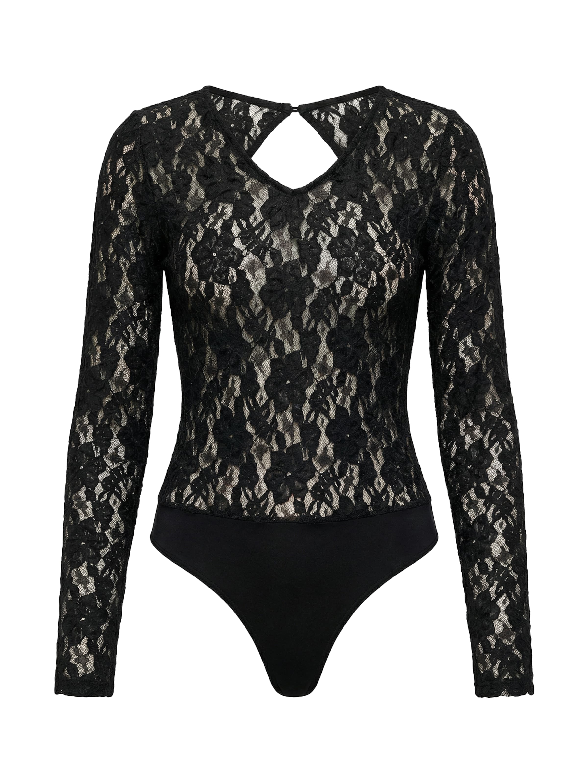 studioselect Κορμάκι-μπλουζάκι 'Lucca' σε μαύρο: μπροστά