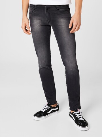 REPLAY Slimfit Jeans in Zwart: voorkant