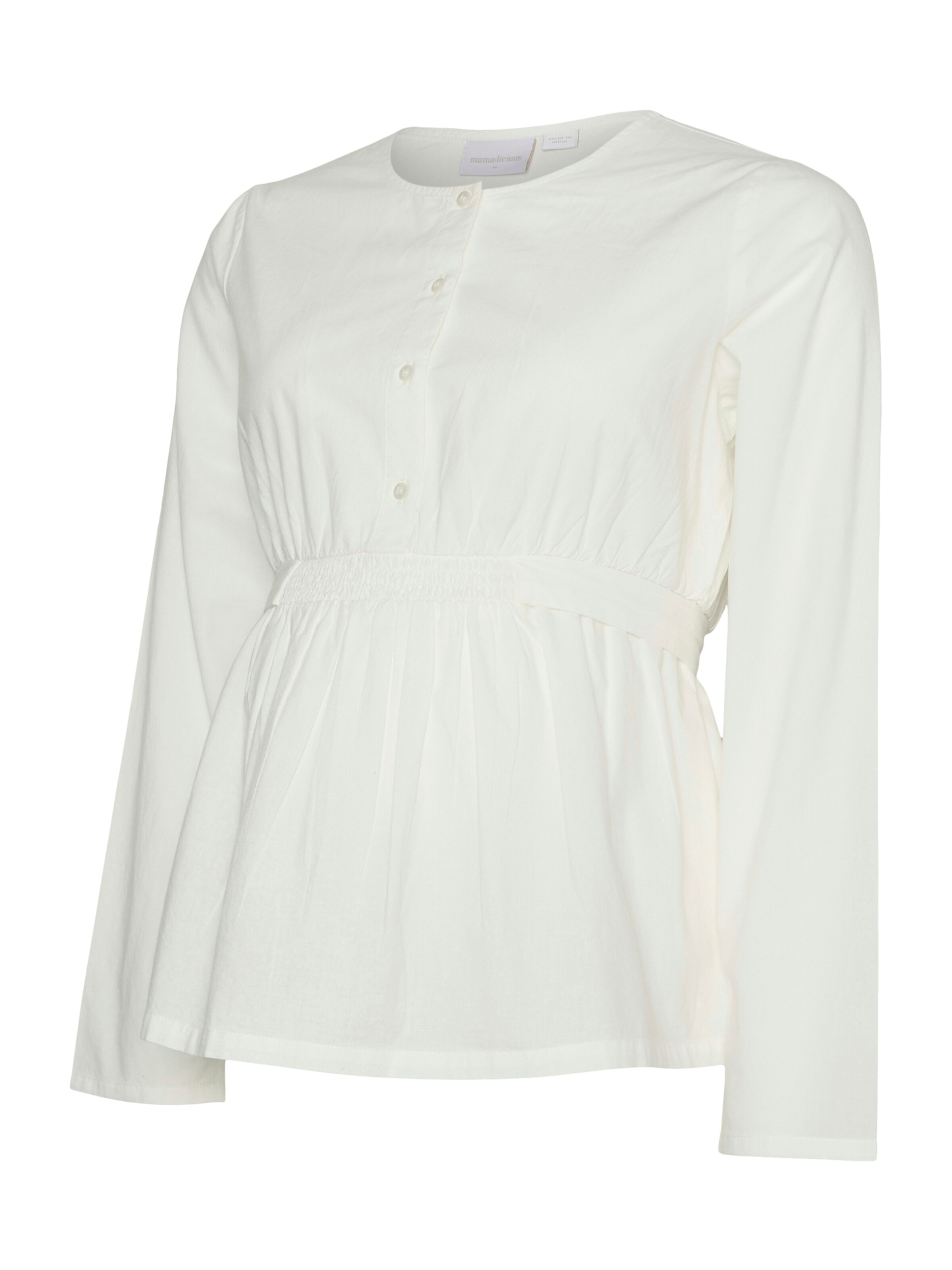 MAMALICIOUS - Blusa 'MLZOEY LIA' en blanco: frente