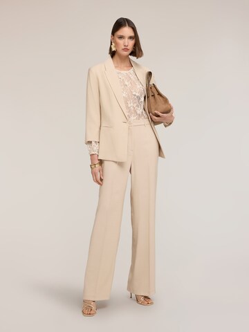 MOTIVI Wide leg Trousers in Beige