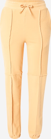 Monki Дънки Tapered Leg Панталон в оранжево: отпред