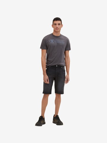 TOM TAILOR Slimfit Shorts 'Josh' in Schwarz