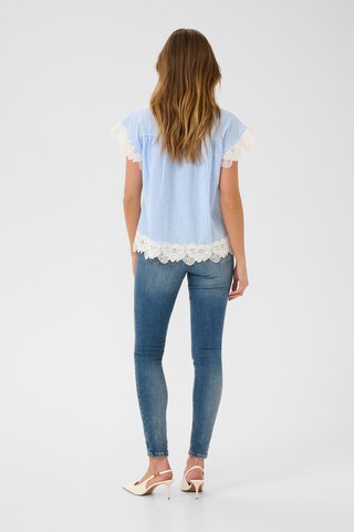 CULTURE Bluse 'CUtraver' i blå