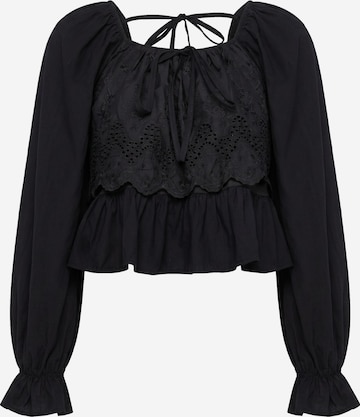 usha BLACK LABEL Blouse in Black: front