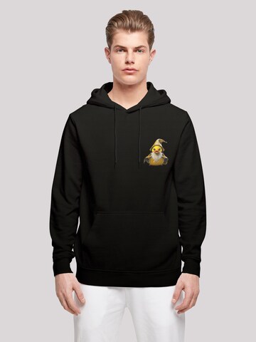 F4NT4STIC Sweatshirt 'Rubber Duck Wizard' in Black: front