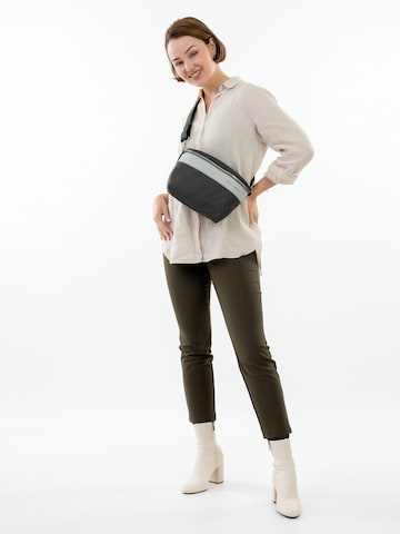 Borsa a spalla ' E&N Bonnie ' di Emily & Noah in grigio: frontale