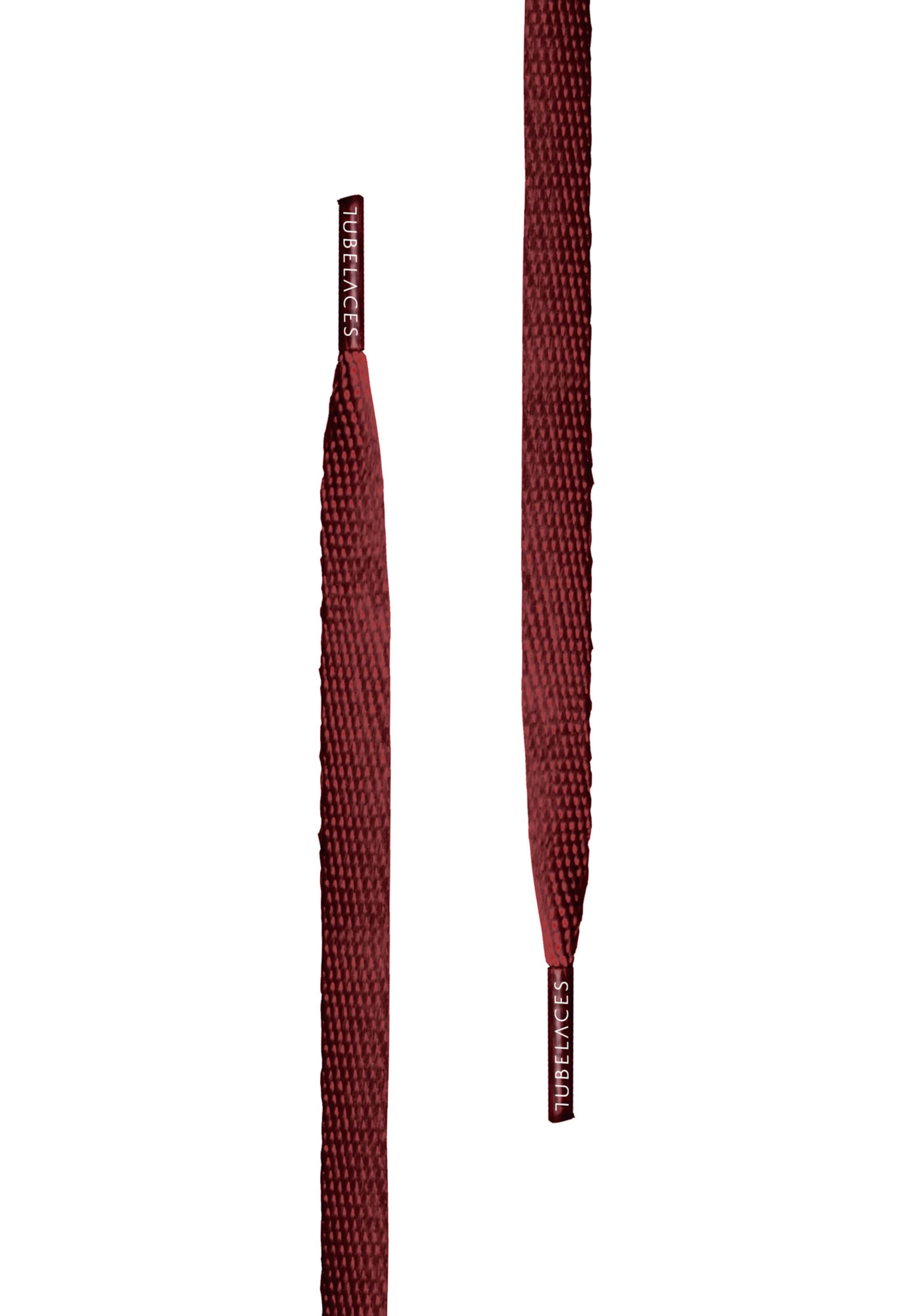 TUBELACES Doplňky k obuvi 'White Flat' – červená: přední strana