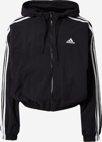 ADIDAS SPORTSWEAR Training jacket 'Essentials' in Black: front