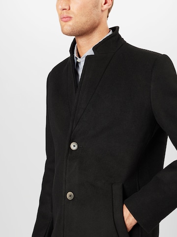 TOM TAILOR DENIM Regular fit Between-Seasons Coat in Black