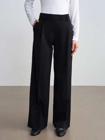 Dilvin Wide leg Broek in Zwart