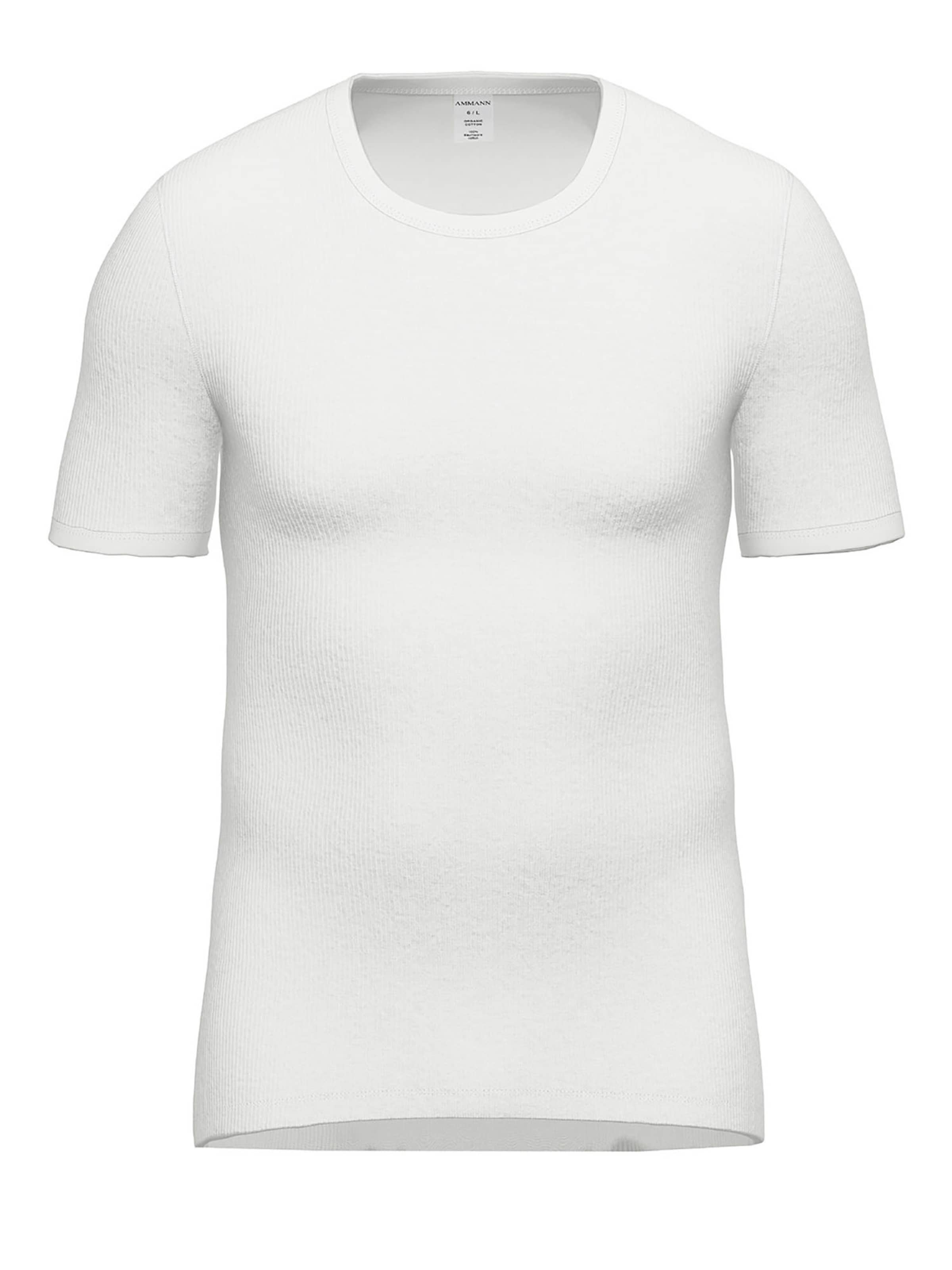 Ammann Undershirt 'Day Classic / Doppelripp' in White: front