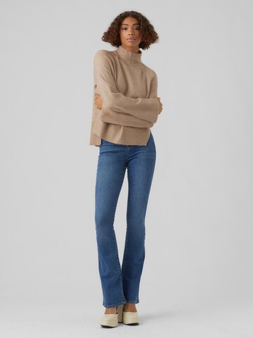 VERO MODA Sweater 'New Wind' in Brown