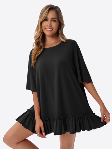 Imily Bela - Camiseta talla grande en negro: frente