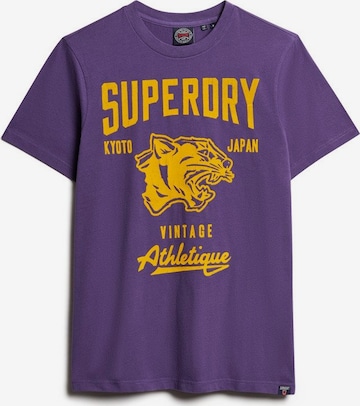T-Shirt Superdry en violet : devant