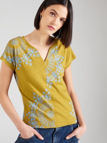 T-shirt 'NELLY NOTCH' WHITE STUFF en jaune