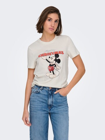Maglietta 'ONLMICKEY' di ONLY in beige: frontale