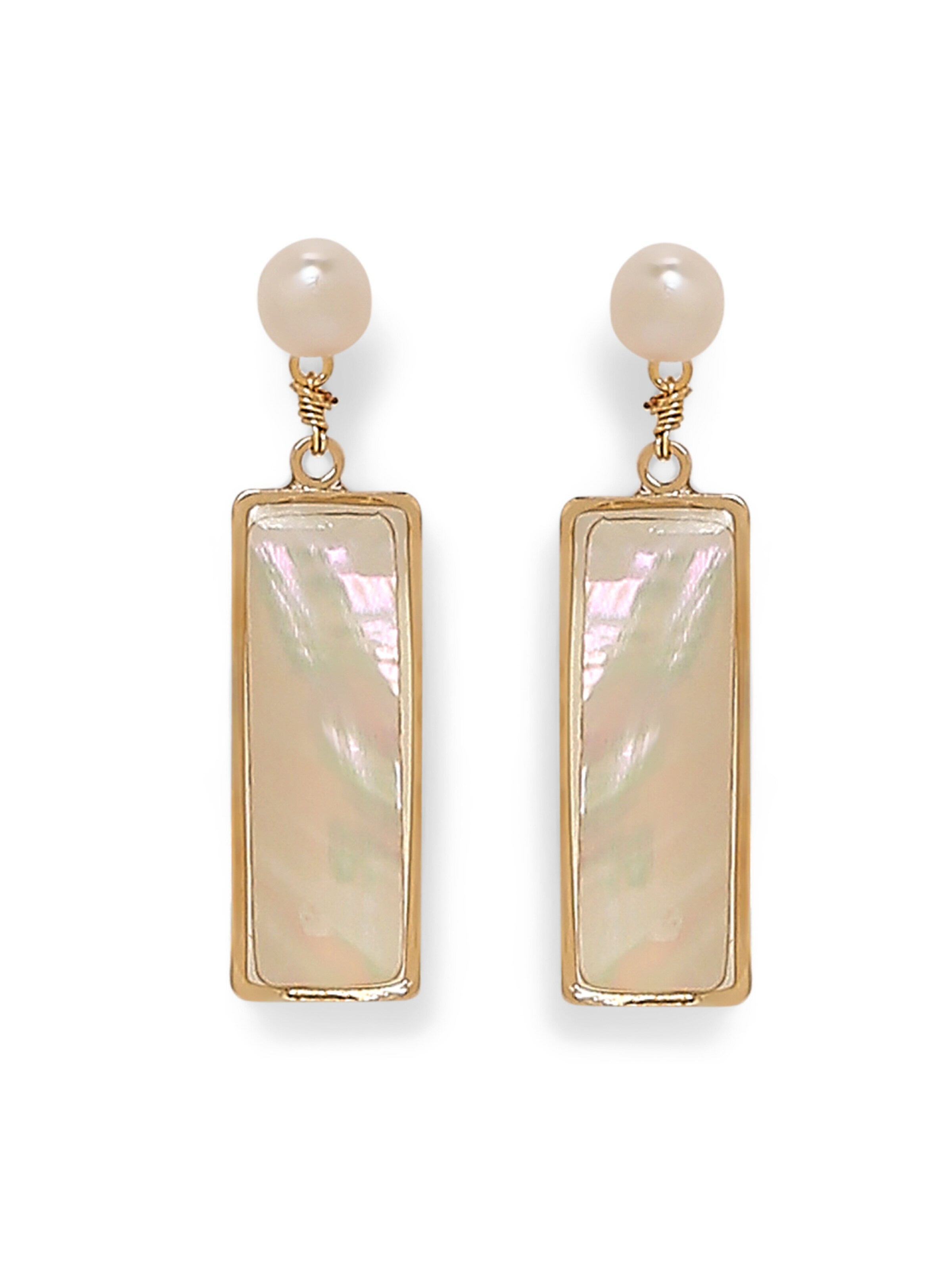 MISH Ohrringe 'Faith' in Gold: Vorderseite