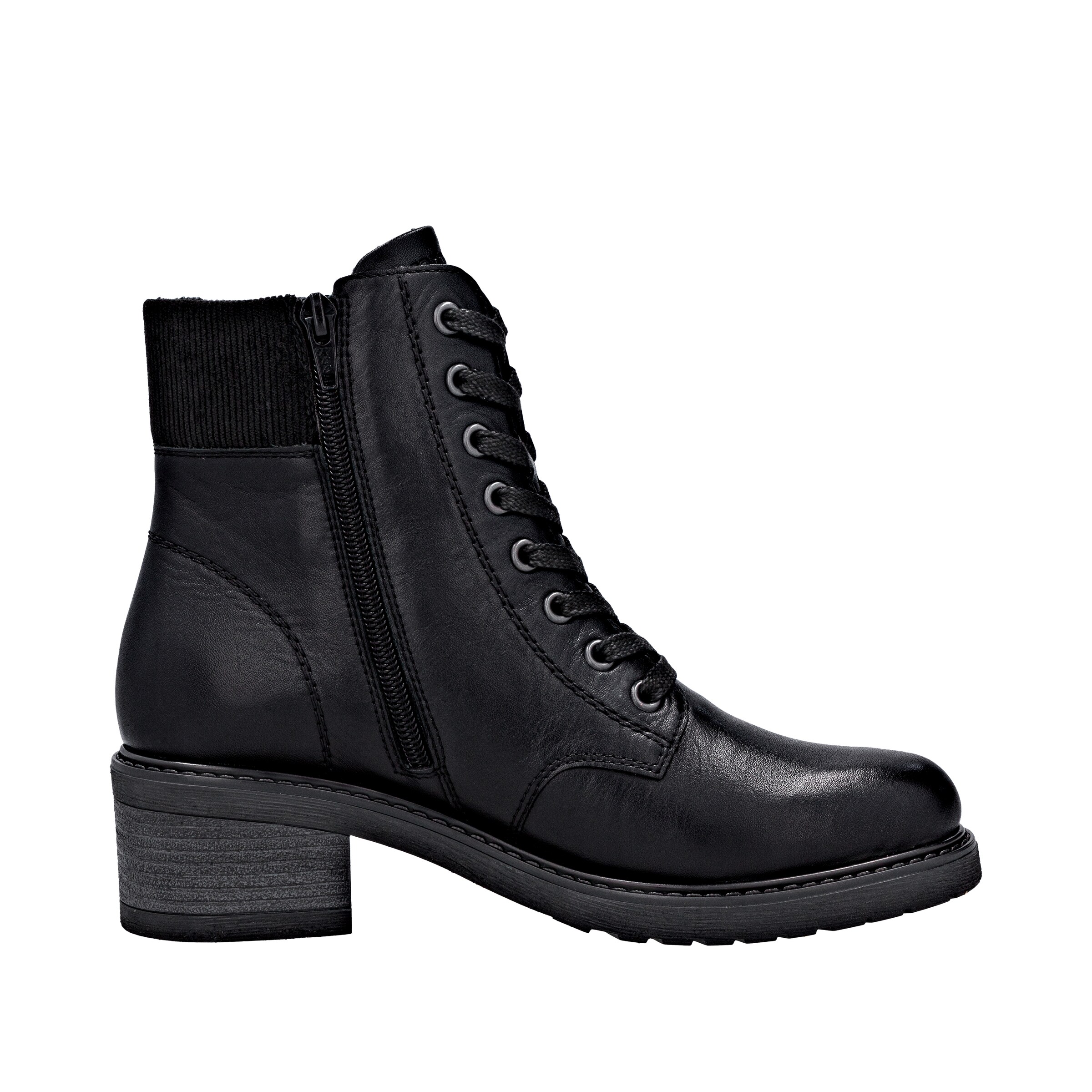 Bottines à lacets REMONTE en noir