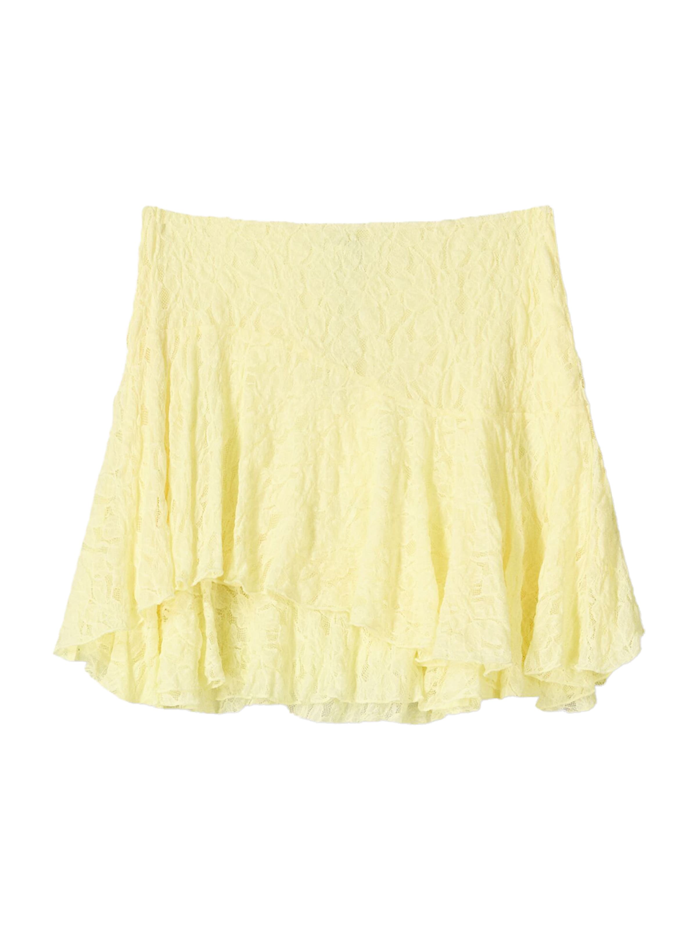 Bershka Rok in Geel: voorkant