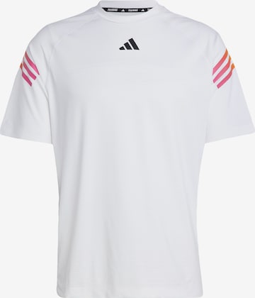 T-Shirt fonctionnel 'Icons' ADIDAS PERFORMANCE en blanc : devant