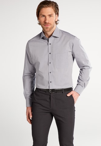 ETERNA Regular fit Button Up Shirt in Grey: front