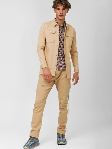 4funkyflavours Regular fit Button Up Shirt 'Gonna Be A Beautiful Night' in Beige