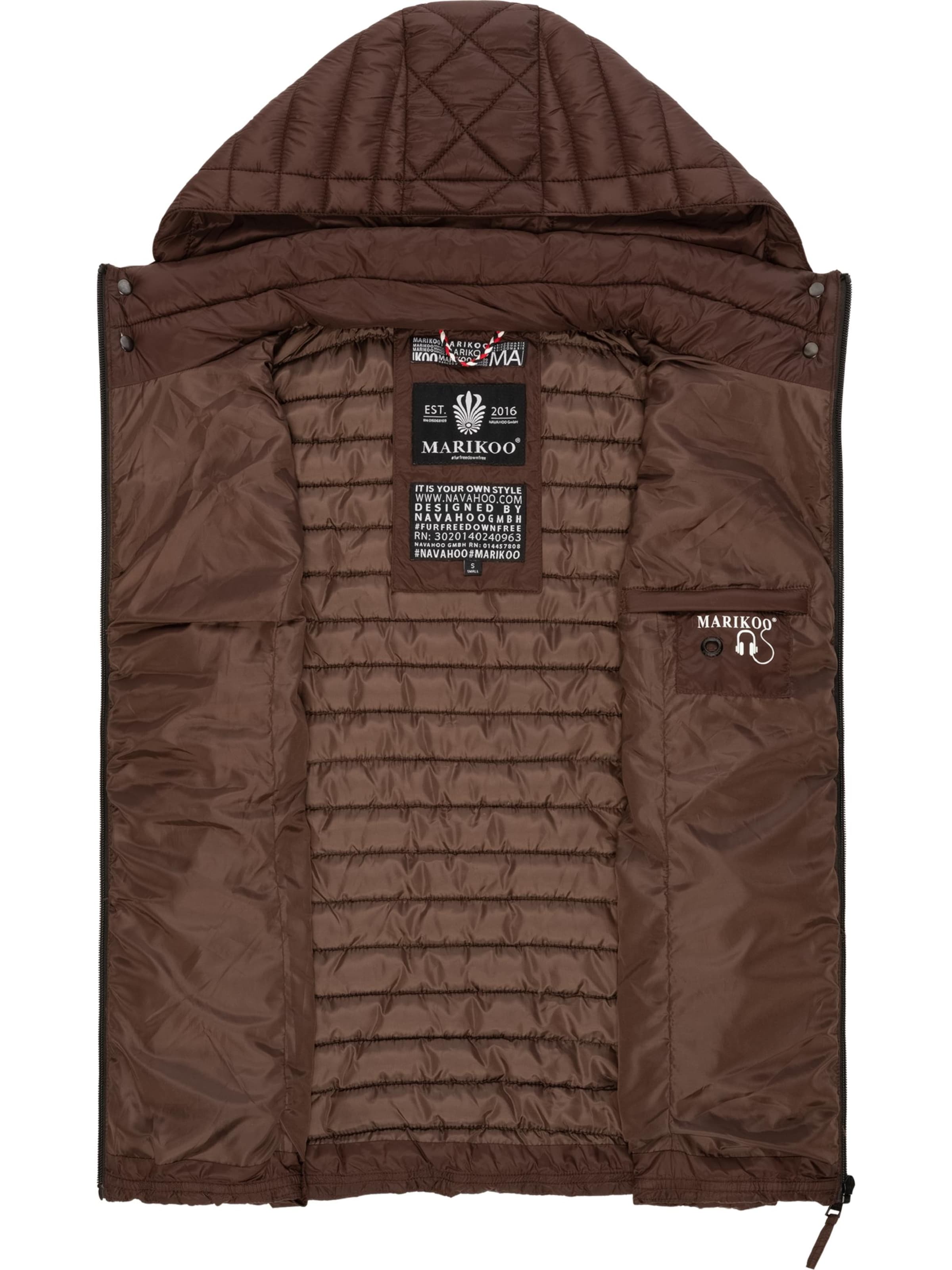 MARIKOO - Colete 'Hasenpfote' em castanho