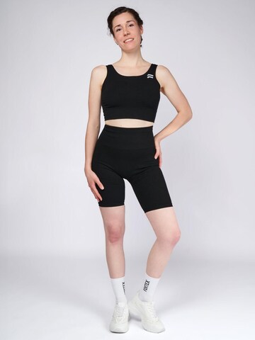 Fortex Fitness Skinny Leggings 'Essential Seamless Shorts' in Zwart