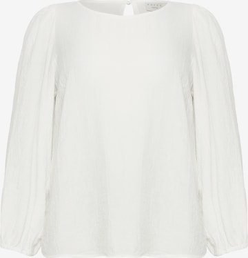 Chemisier 'Viva' KAFFE CURVE en blanc : devant