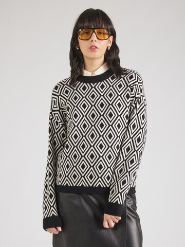 Pull-over 'Ray' OBJECT en noir : devant