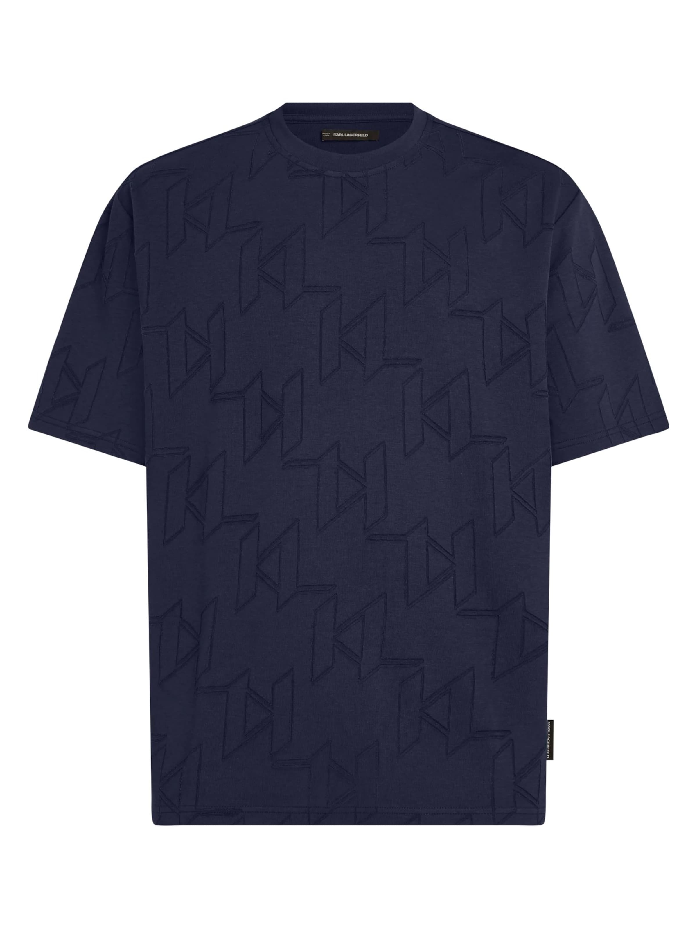 T-Shirt Karl Lagerfeld en bleu : devant