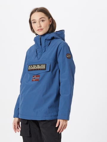 NAPAPIJRI Between-Season Jacket 'Rainforest' in Blue: front