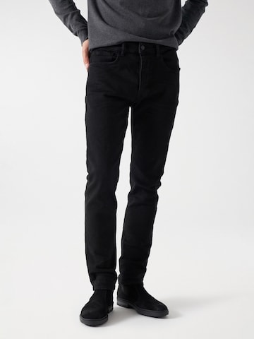 Salsa Jeans Slimfit Jeans in Zwart: voorkant