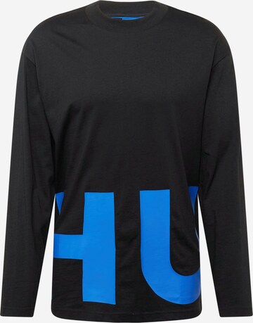 HUGO Shirt 'Nallison' in Zwart: voorkant