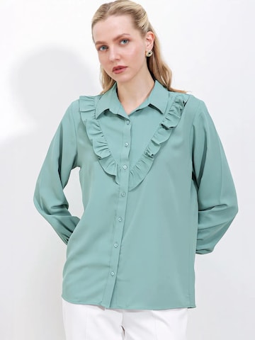 Bigdart Bluse in Grün: Vorderseite