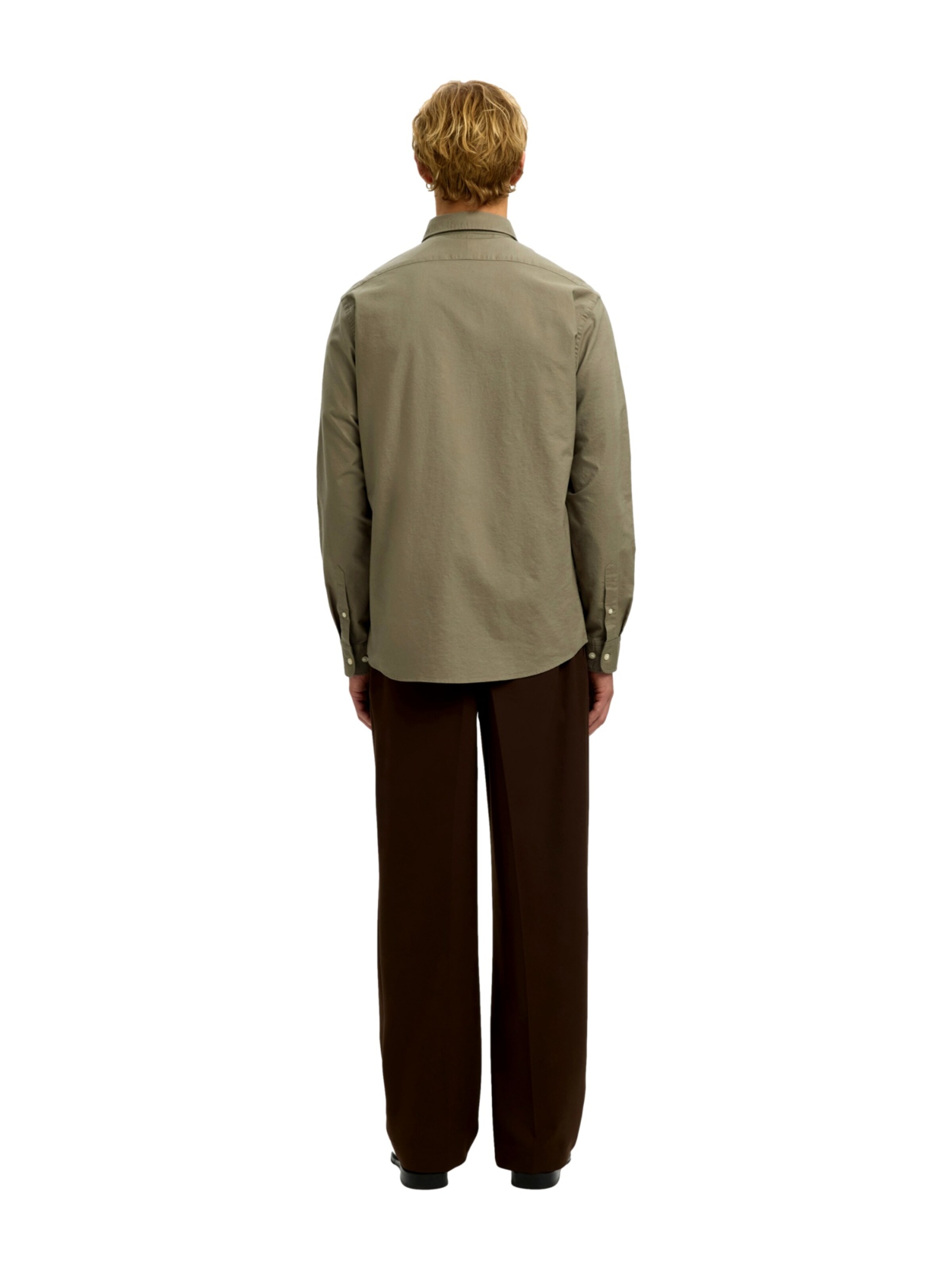 T-Shirt 'Rick' SELECTED HOMME en vert