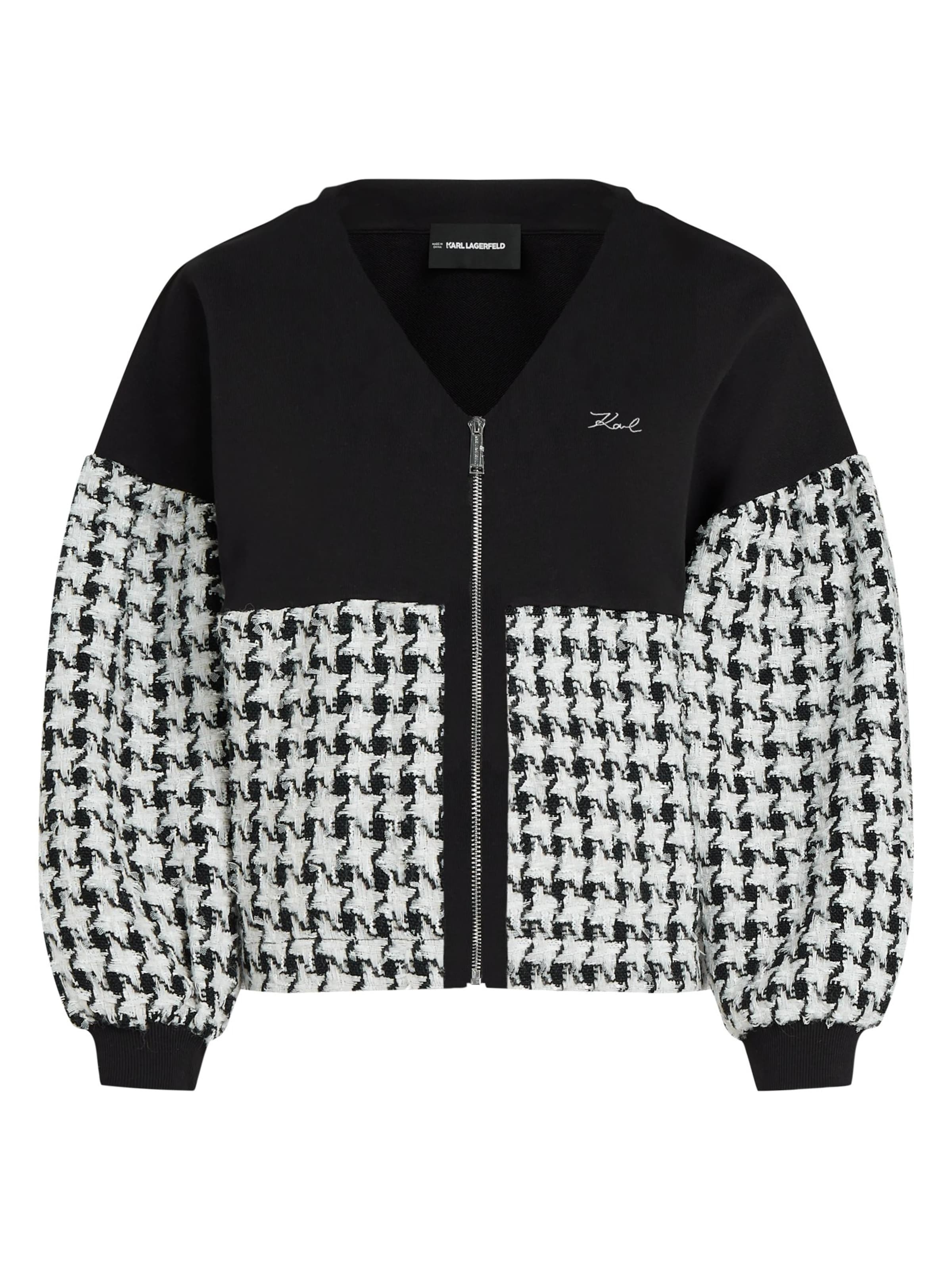Karl Lagerfeld - Chaqueta de entretiempo en negro: frente