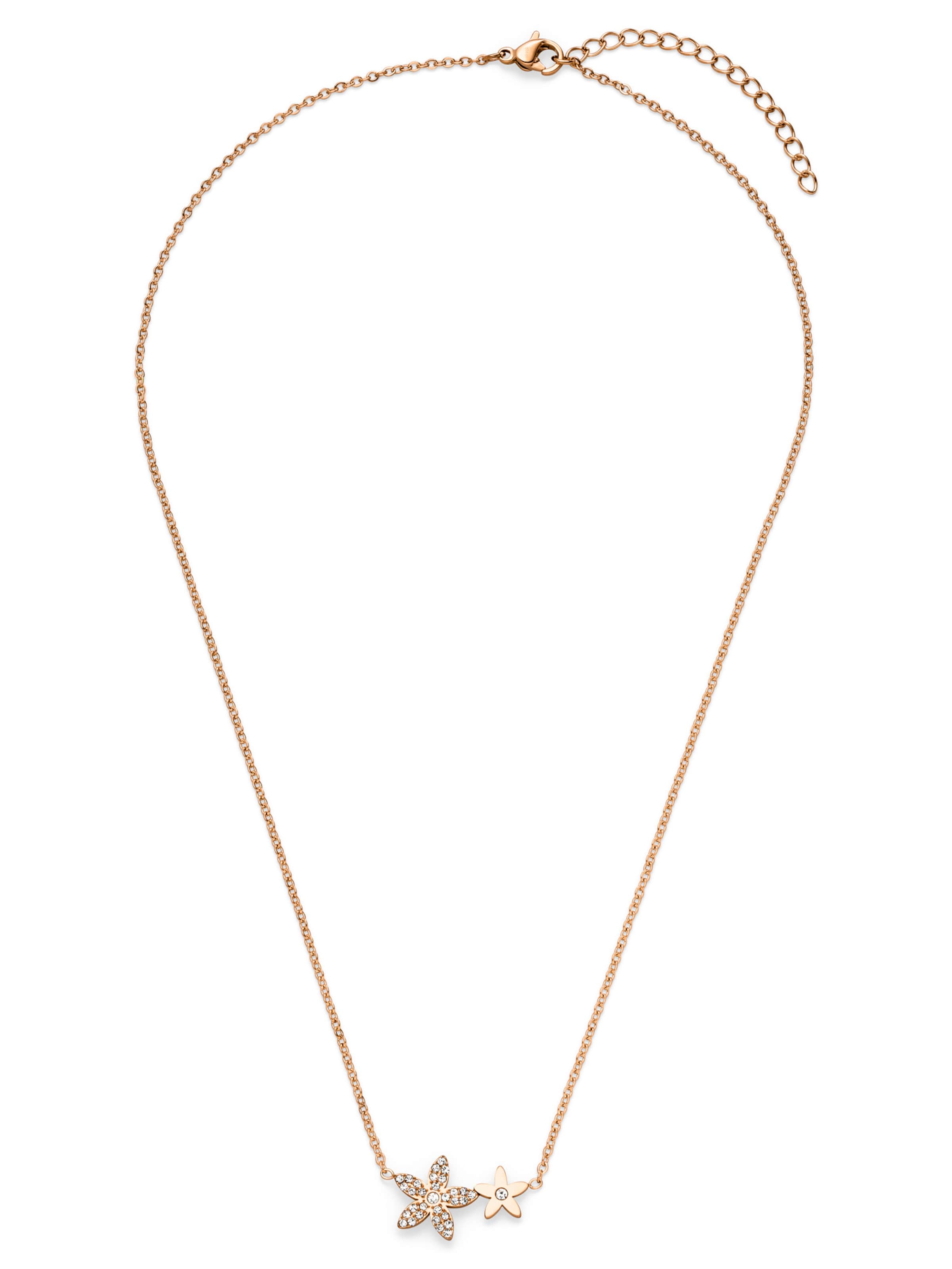 Tamaris Kette 'The new Glitter Flower' in One Size in rosegold, Produktansicht
