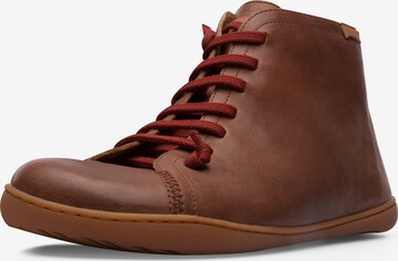 CAMPER Lace-Up Boots ' Peu Cami ' in Brown: front