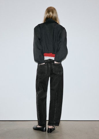 Barrel Jean 'SIMONE' MANGO en noir