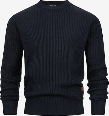 INDICODE JEANS Sweater 'INPeace' in Blue: front