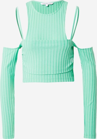 Calvin Klein JeansMajica - zelena boja: prednji dio