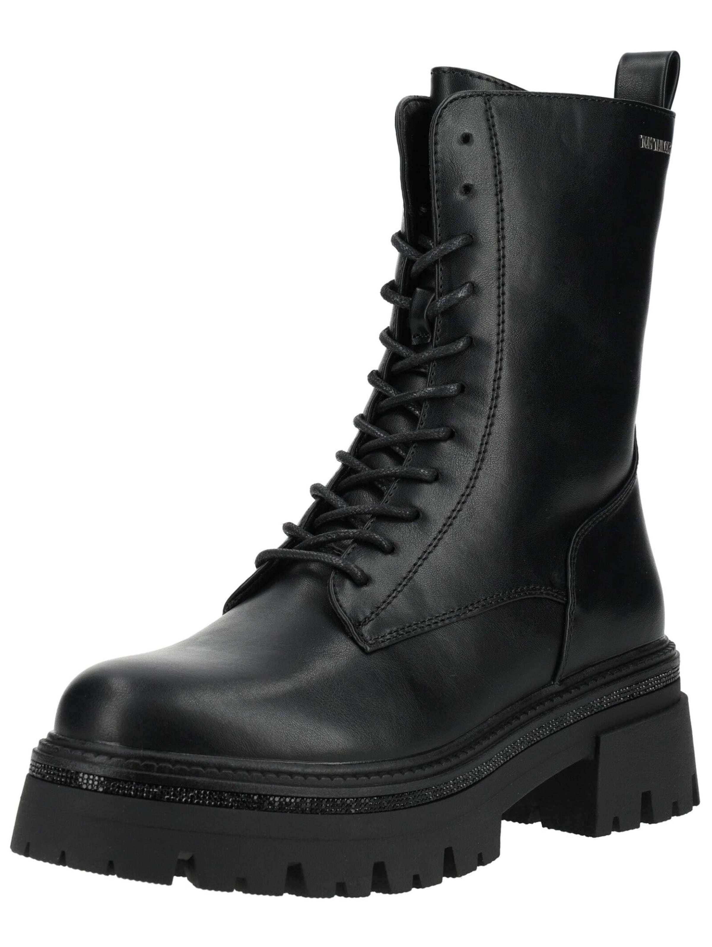 Stivaletto stringato di TOM TAILOR in nero: frontale