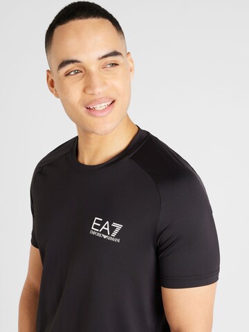 EA7 Emporio Armani Funkcionalna majica | črna barva