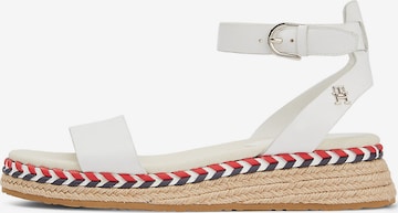 TOMMY HILFIGER - Sandálias com tiras em branco: frente