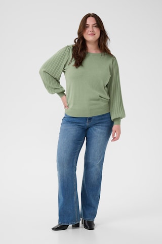 KAFFE CURVE Pullover 'KCloni' in Grün