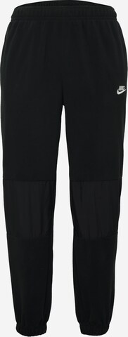 Tapered Pantaloni de la Nike Sportswear pe negru: față