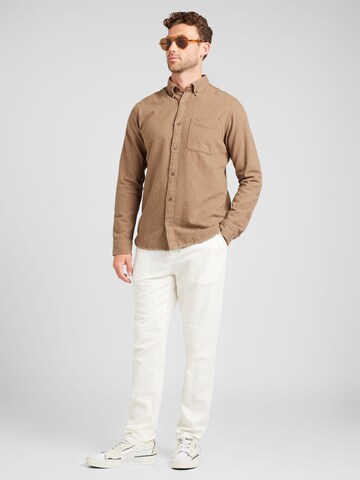 JACK & JONES Regular fit Overhemd 'JPRBLUBROOK' in Bruin