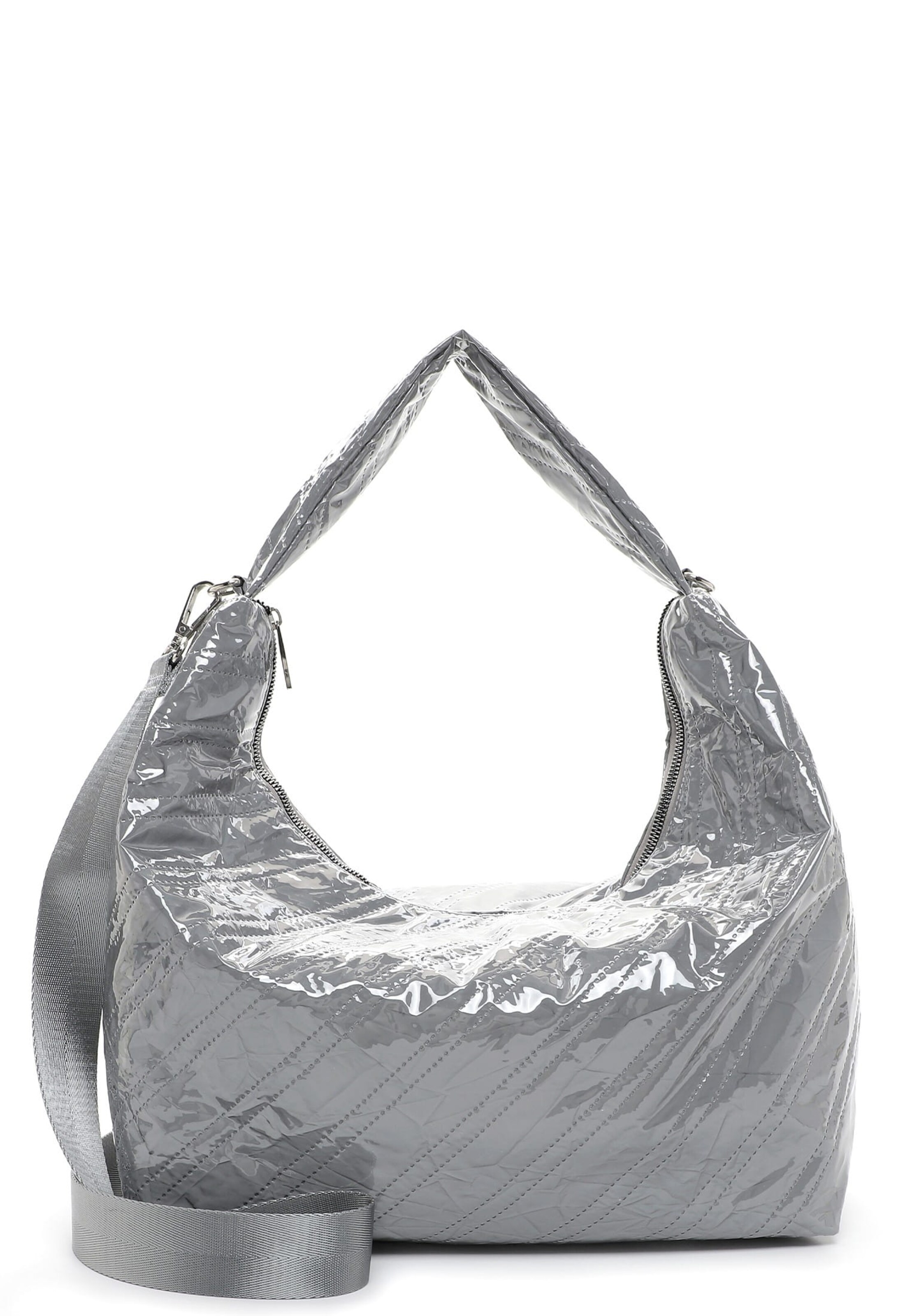 Emily & Noah Schultertasche 'E&N Belinda' in Silber: Vorderseite