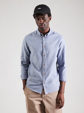 Kronstadt Regular fit Overhemd 'Johan Diego' in Blauw: voorkant